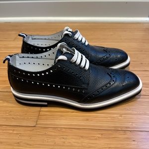 Loriblue Men’s Leather Shoes Navy Size IT41/ US 9.5